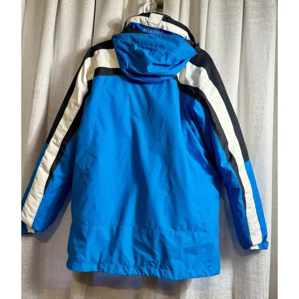 Columbia Whirlibird Interchange Omni-Heat Jacket Blue White Black Men’s L - Picture 6 of 16